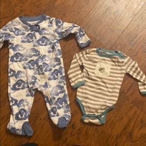 Burt’s Bees Baby Sleeper and Long-Sleeve Onesie